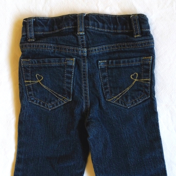 children's place dark wash stretch denim boot cut jeans 3T toddler girls - Picture 8 of 8